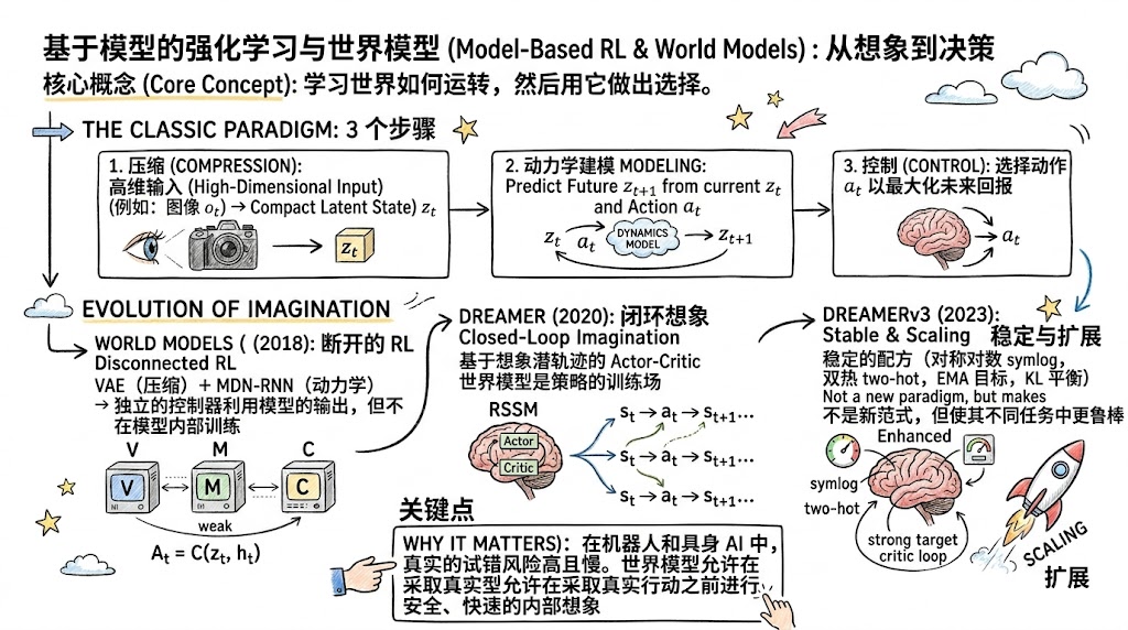 Model-Based RL 与世界模型！拆解 Latent 世界模型范式